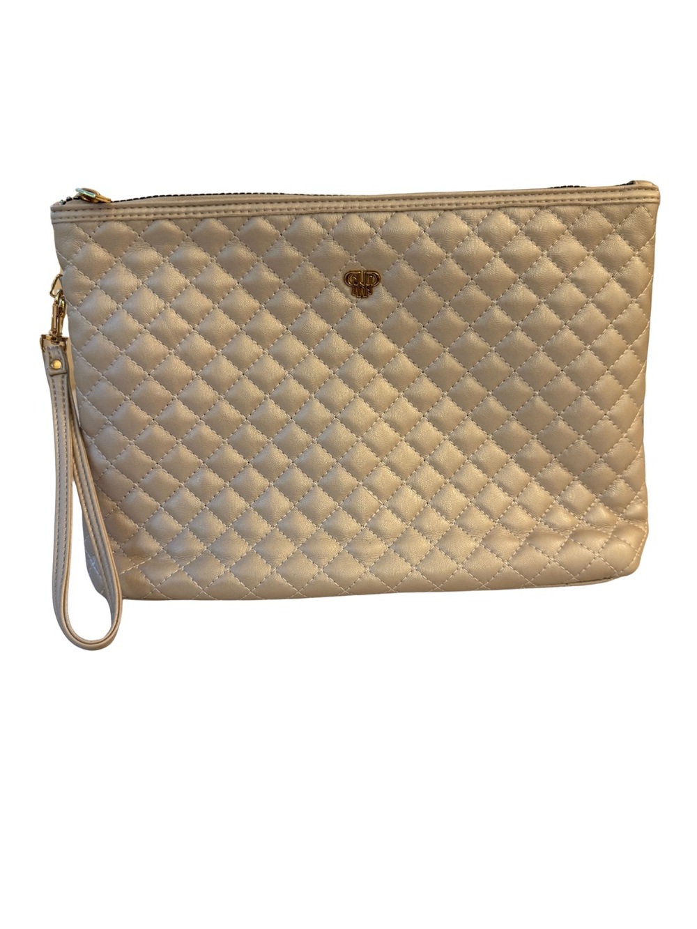 PurseN LITT Makeup Case in Quilted Pearl
